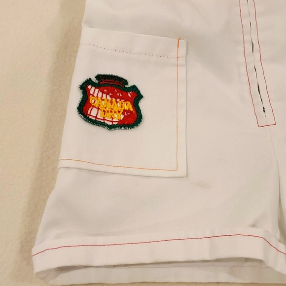 Handmade Coverall Shorts with Pop Patches - Picture 3 of 9